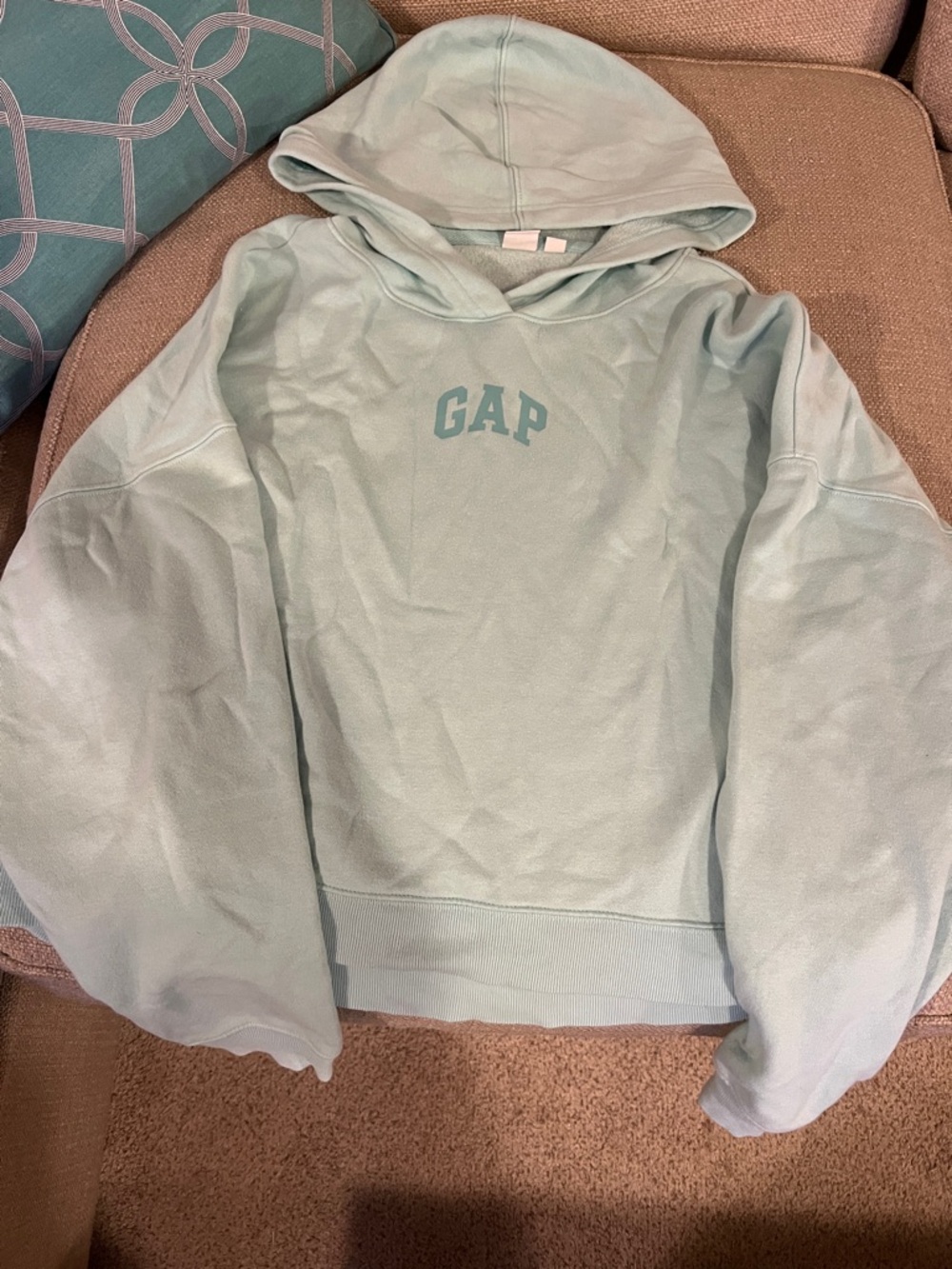 GAP Mint Green Pullover Hoodie